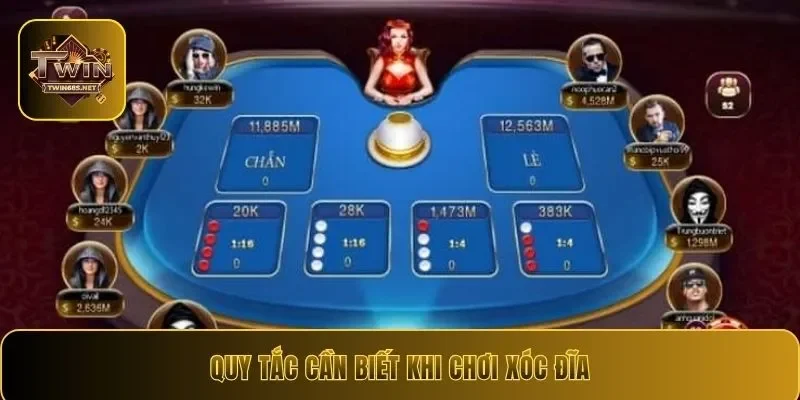 Quy tắc cần biết khi chơi xóc đĩa